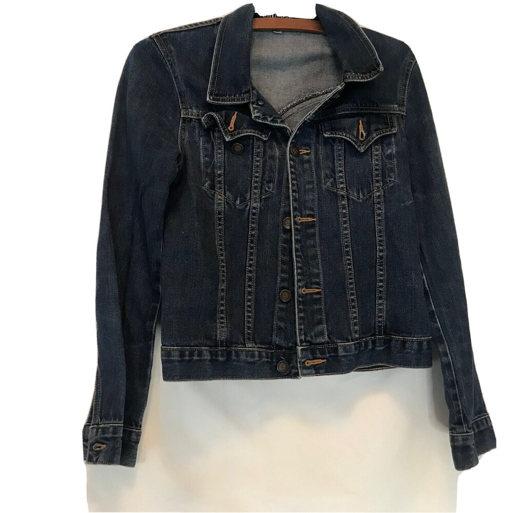 ASO Celebrities Earl Jean Customized Button Front Long Sleeve Denim Jacket S